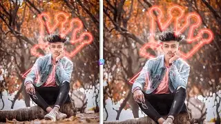 Picsart Neon King Photo Editing Tutorial || Neon Crown Editing in Picsart + Lightroom - CS EDITZ