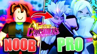 STARTING OVER & GETTING LUCKY! in Anime Crusaders [1] Noob To Pro (Roblox)