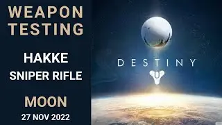 Destiny 1 - Weapon Testing - Hakke Sniper Rifle double-kills - Moon, Crota's End Raid - 27 Nov 2022