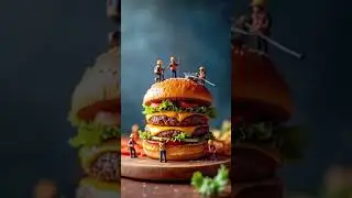 Tiny Workers Frying Giant Chicken Drumsticks | Mind-Blowing AI Food Factory#AIVideo#AIArt#AIFood