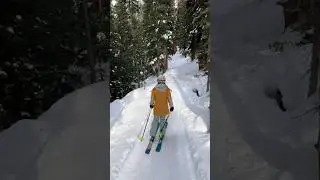 Traversing out from skiing the Steep Gullies at Arapahoe Basin. #skiing #ABasin