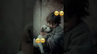 Street puppy & baby friendships- AI Emotional story ✨🥹 #shorts #viralvideoshorts #shortsfeed #ai
