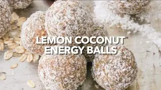 🍋🥥Healthy Lemon Coconut Protein Energy Balls | Lauren Solomon Fittness