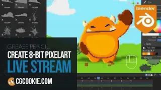 Create 8-Bit Pixel Art - This week with Grease Pencil