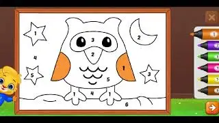 Lucas & Ruby Paint || Coloring Game | क से कबूतर अ से अनार abcd phonics song kids अआइई
