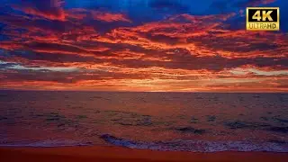 🌊 4K Океанские Волны и Коричневый Шум для Снятия Стресса и Расслабления | ASMR