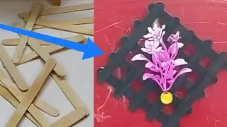 DIY home decor ideas with ice cream sticks #shorts #shortsfeed #chair #shortvideo #diy  #diycrafts