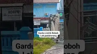 gardu listrik roboh #fypyoutube #newinfo #viral #news