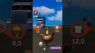 almost a chicken in a train crash #funny #skidibitoilet #chicken #shorts #games