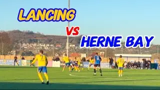 Lancing FC vs Herne Bay FC football game 11 Jan 2025