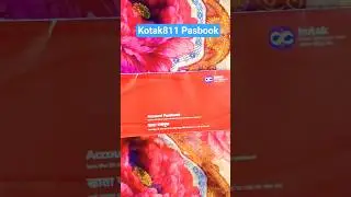 Kotak811 Pasbook Kotak811 Application Apply Kotak811 Pasbook Kotak Mahindra Bank Pasbook #kotak #app