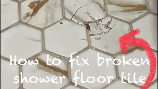 How to replace broken shower floor tile