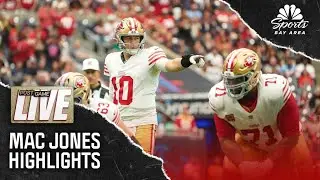 49ers QB Mac Jones throws two TDs, one interception in Week 8 loss to Texans | NBC Sports Bay Area