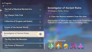 Clear the Abyssal monsters from the ruins - Investigator of Ancient Ruins | Genshin Impact