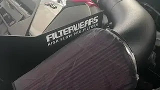 Iroz intake with filterwears a115 prefilter