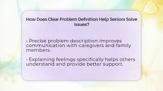How Does Clear Problem Definition Help Seniors Solve Issues? - Golden Years CBT
