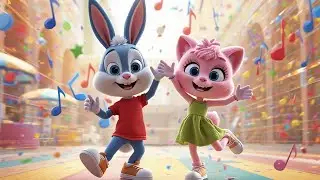 Friends Forever Action Song 🎵 | Clap Jump Spin Stomp | Kids Cartoon Rhyme