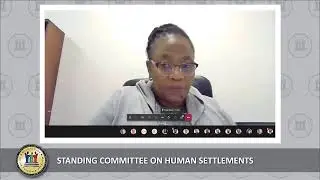 STANDING COMMITTEE ON HUMAN SETTLEMENTS, 16 SEPTEMBER 2020, 09:00