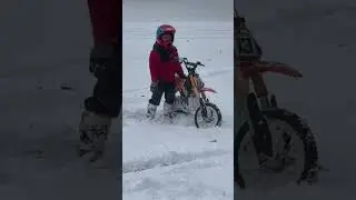 Snowcross has made it to Illinois! #viral #snow #moto #dirtbike