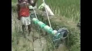 Fertilizer Application in Paddy Field by Rice Drum Seeder BURDWAN