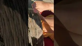 Chubby feet 🦶 in the sun 🌞 #shorts #chubby #feet