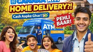 India ka Pehla ATM Ghar Tak? 😍 Canara Bank Cash on Wheels #vlog 1 #atm 