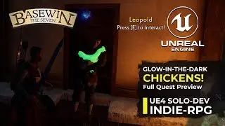 Solo-developer Indie Fantasy RPG Basewin: The Seven - Full Quest Preview: Glow-in-the-dark Chickens!