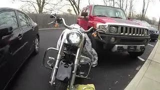Harley Davidson headlight and visor install