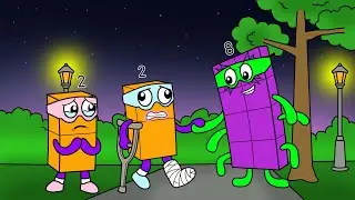 Octonaughty Leads Terrible 2s With A Painful Leg Now - Numberblocks Fanmade Coloring Story