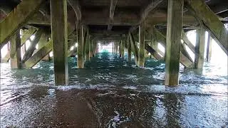 Wind And Waves Under Sandown Pier - Isle Of Wight - July 2021 | kittikoko #isleofwight #sandown