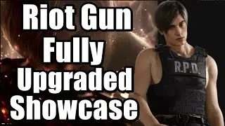 Resident Evil 4 Remake Riot Gun Fully Upgraded Showcase Lvl 3 (Semi-Automatic Shotgun)