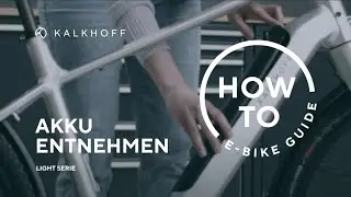 Kalkhoff Light: Removing the battery (Bosch CompactTube 400Wh) | KALKHOFF
