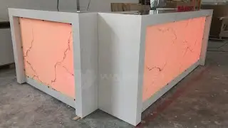 Translucent acrylic bar counter design with rgb led light