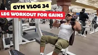 GYM VLOG 34 - Leg/Quad workout for extreme growth! 