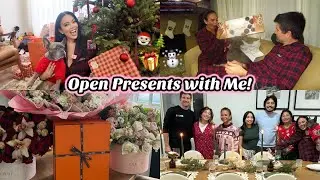 OPENING CHRISTMAS PRESENTS 2025! 🎄🎀 My first time hosting in California, Gift Exchange & More!