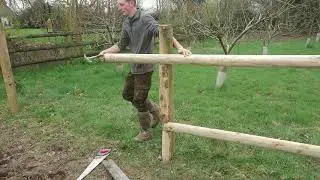 How I do post and rail fencing on my own
