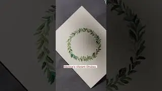 Hand painted wreath  Christmas card . #christmas #wreaths #painting