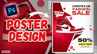Recreate photoshop poster - Shoe