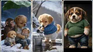 Ai dog compilation #dog #dogshorts 