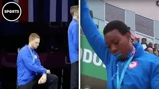 US Athletes Protest During National Anthem At Pan Am Games