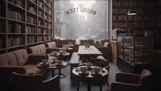Cozy Book Cafe Ambience - Relaxing Coffee Shop Sounds & Gentles Background Music