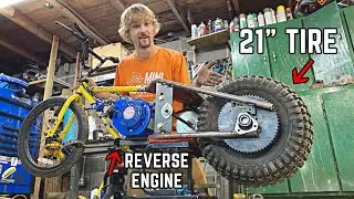 Мы построили моторизованный велосипед BIG TIRE (с реверсивным двигателем!)