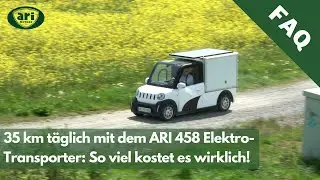 ARI 458 Elektrotransporter - t&auml;gliche Kosten auf 35 Kilometer