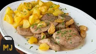 Solomillo de cerdo al ajillo