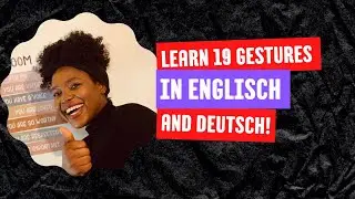Interactive gestures lesson in englisch and deutsch
