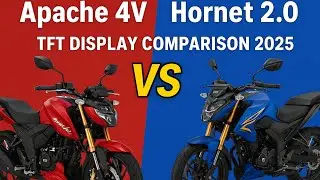 TVS Apache RTR 4V FI ABS TFT Display vs Honda Hornet 2.0 TFT Display | Full Comparison 2025