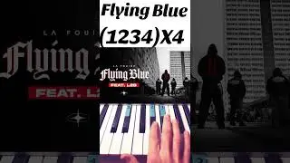 Flying Blue Easy Piano Tutorial #piano #easy #shorts