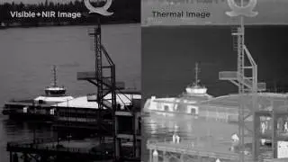 Surveillance Camera Thermal Infrared IR Camera VS  CMOS Visible  Human Detection