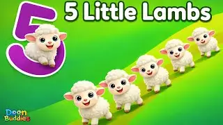 Five Little Lambs | Islamic Kids Nasheed | Muslim Nursery Rhymes