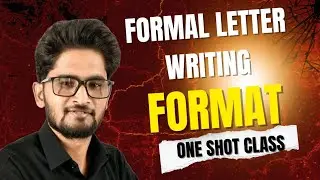Formal Letter Writing | Format | CBSE  | MP Board | English With Krishna Patel 